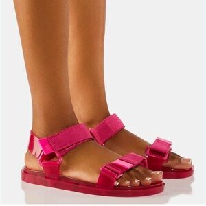 Melissa Woman's Papete Pink Summer Beach Sandals Sz 8